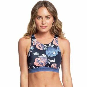 Roxy Fitness Crop Top Bikini Swim / Surf Top S